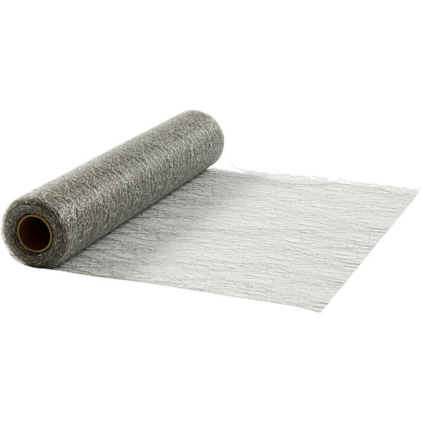 Creativ Company Tafellopers, B: 30 cm, zilver, 10 m/ 1 rol
