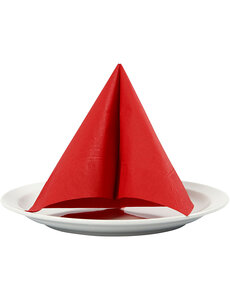 Creativ Company Servetten, afm 33x33 cm, rood, 20 stuk/ 1 doos