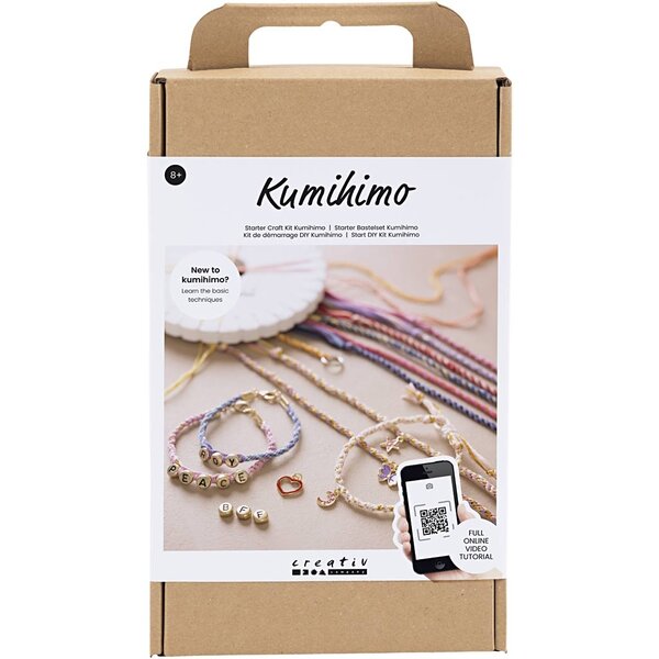 Creativ Company Starter Hobbyset Kumihimo, Vriendschapsarmband, 1 doos