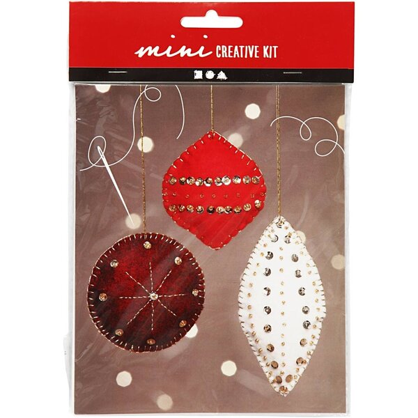 Creativ Company Creative mini kit, ballen van vilt, H: 9,5+10+15 cm, 1 set