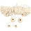 Creativ Company Creative mini kit, macramé sneeuwvlok, H: 10 cm, 1 doos
