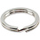 Vivi Gade Splitring, d 15 mm, verzilverd, 15 stuk/ 1 doos