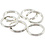 Vivi Gade Splitring, d 15 mm, verzilverd, 15 stuk/ 1 doos