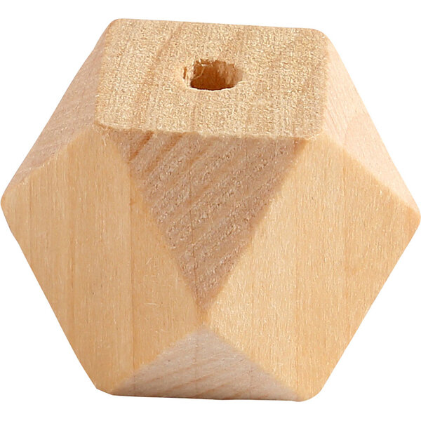 Creativ Company Diamantvormige kralen, B: 20 mm, gatgrootte 3 mm, 6 stuk/ 1 doos