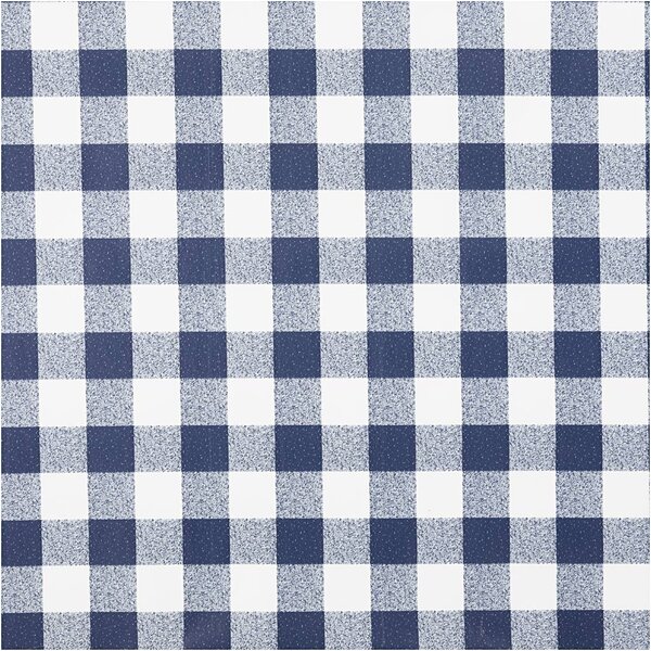 Wasdoek, ruit, B: 140 cm, blauw, wit, 20 m/ 1 rol