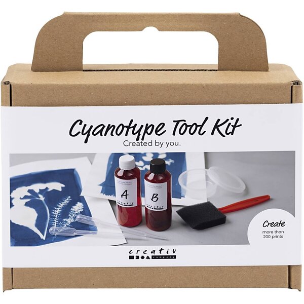 Creativ Company Toolkit voor Cyanotypie, Accessoires, blauw, 1 doos
