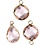 Creativ Company Sieradenhanger, H: 15-20 mm, gatgrootte 2 mm, lichtroze, 1 doos