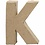Letter, K, H: 10 cm, B: 7,7 cm, dikte 1,7 cm, 1 stuk