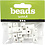 Letterkralen, Y, afm 8x8 mm, gatgrootte 3 mm, wit, 25 stuk/ 1 doos