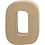 Creativ Company Letter, O, H: 10 cm, B: 7,8 cm, dikte 1,7 cm, 1 stuk