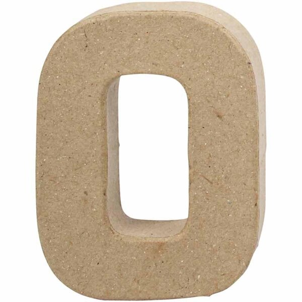 Creativ Company Letter, O, H: 10 cm, B: 7,8 cm, dikte 1,7 cm, 1 stuk