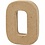 Creativ Company Letter, O, H: 10 cm, B: 7,8 cm, dikte 1,7 cm, 1 stuk