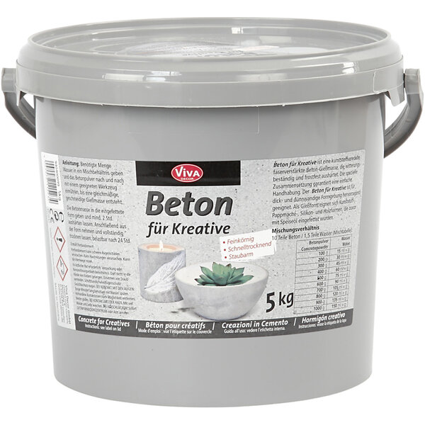 Viva Decor Hobbybeton, grijs, 5000 gr/ 1 doos