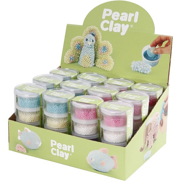Pearl Clay Pearl Clay®, diverse kleuren, 12 set/ 1 doos