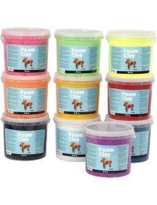 Foam Clay Foam Clay®, diverse kleuren, 10x560 gr/ 1 doos