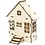 Creativ Company Huis, H: 24 cm, D: 6(12,5) cm, B: 19 cm, 1 stuk