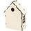 Creativ Company Huis, H: 24 cm, D: 6(12,5) cm, B: 19 cm, 1 stuk