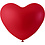 Creativ Company Ballonnen, hart, rood, 8 stuk/ 1 doos