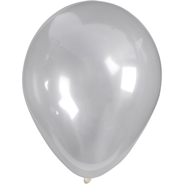 Creativ Company Ballonnen, rond, d 23 cm, transparant, 10 stuk/ 1 doos