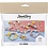 Creativ Company Mini Hobbyset Sieraden, Halsketting, armbanden, oorbellen, lichtblauw, lichtrood, geel, 1 doos