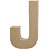 Letter, J, H: 20,5 cm, B: 11,5 cm, dikte 2,5 cm, 1 stuk