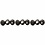 Creativ Company Facet Kralen, afm 5x6 mm, gatgrootte 1 mm, metallic zwart, 100 stuk/ 1 doos