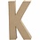 Creativ Company Letter, K, H: 20,3 cm, B: 11,5 cm, dikte 2,5 cm, 1 stuk