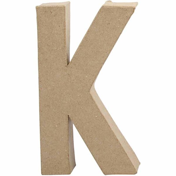 Creativ Company Letter, K, H: 20,3 cm, B: 11,5 cm, dikte 2,5 cm, 1 stuk