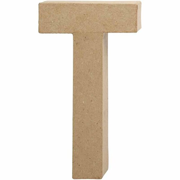 Creativ Company Letter, T, H: 20,5 cm, B: 11 cm, dikte 2,5 cm, 1 stuk