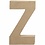 Creativ Company Letter, Z, H: 20,2 cm, B: 11,2 cm, dikte 2,5 cm, 1 stuk