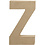 Creativ Company Letter, Z, H: 20,2 cm, B: 11,2 cm, dikte 2,5 cm, 1 stuk