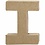 Creativ Company Letter, I, H: 10 cm, B: 7,5 cm, dikte 1,7 cm, 1 stuk