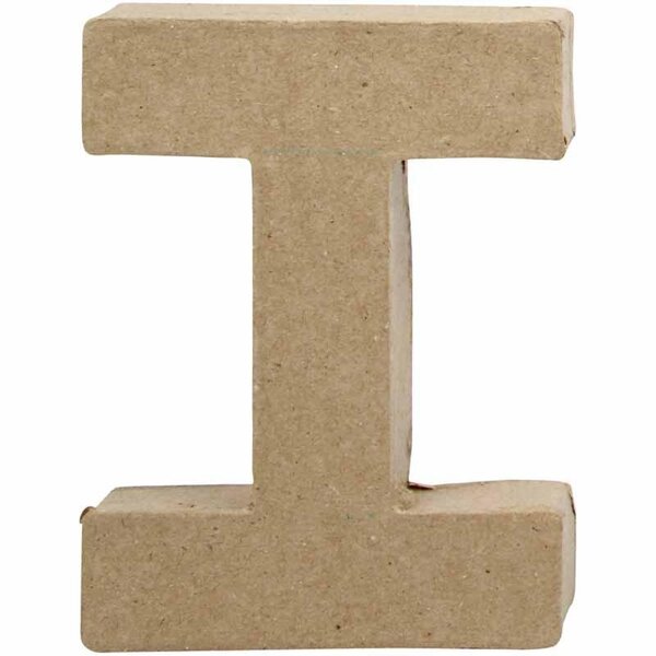 Creativ Company Letter, I, H: 10 cm, B: 7,5 cm, dikte 1,7 cm, 1 stuk