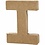 Creativ Company Letter, I, H: 10 cm, B: 7,5 cm, dikte 1,7 cm, 1 stuk