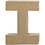 Creativ Company Letter, I, H: 10 cm, B: 7,5 cm, dikte 1,7 cm, 1 stuk