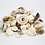 Creativ Company Strand schelpen kralen, afm 9-40 mm, gatgrootte 1-1,5 mm, 120 gr/ 1 doos