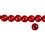 Creativ Company Houten Kralen, d 12 mm, gatgrootte 3 mm, rood, 22 gr/ 1 doos