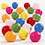 Houten kralen, d 10 mm, gatgrootte 2,5-3 mm, diverse kleuren, 500 gr/ 1 zak