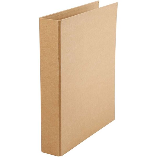 Creativ Company Ringbandmap, B: 50 mm, afm 28x31,5 cm, 2 ringen, naturel, 1 stuk