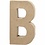 Creativ Company Letter, B, H: 20,5 cm, B: 11,5 cm, dikte 2,5 cm, 1 stuk