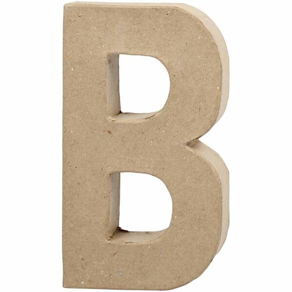 Creativ Company Letter, B, H: 20,5 cm, B: 11,5 cm, dikte 2,5 cm, 1 stuk