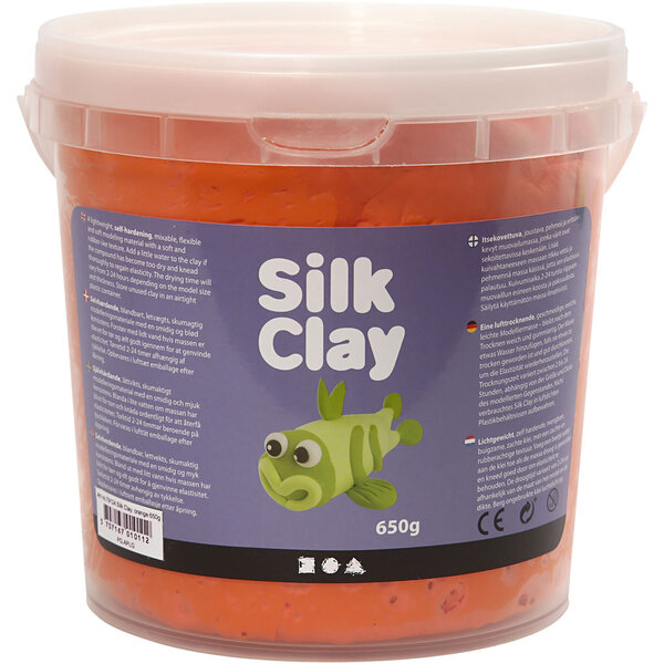 Silk Clay Silk Clay®, oranje, 650 gr/ 1 emmer