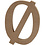 Creativ Company Letter, Ø, H: 8 cm, dikte 1,5 cm, 1 stuk