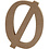 Creativ Company Letter, Ø, H: 8 cm, dikte 1,5 cm, 1 stuk
