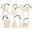 Creativ Company Ornamenten, afm 7-9 cm, dikte 4 mm, 6 stuk/ 1 doos