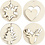 Creativ Company 2-in-1 Hangende decoraties, d 7 cm, gatgrootte 3 mm, dikte 4 mm, 8 stuk/ 1 doos