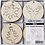 Creativ Company 2-in-1 Hangende decoraties, d 7 cm, gatgrootte 3 mm, dikte 4 mm, 8 stuk/ 1 doos