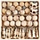 Creativ Company Kerstdecoratie, H: 5,5-9 cm, 72 stuk/ 1 doos