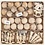 Creativ Company Kerstdecoratie, H: 5,5-9 cm, 72 stuk/ 1 doos