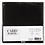 Creativ Company Kaarten en enveloppen, afmeting kaart 15,2x15,2 cm, afmeting envelop 16x16 cm, 230 gr, zwart, 4 set/ 1 doos